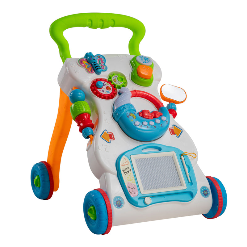 Kidkid 2 in 1 Sit to Stand Baby Walker with Music and Light