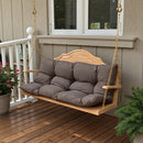 Breeins Rectangular Grey Bench Pad with Tufts