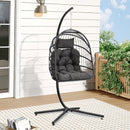 Garden Sanctuary Hanging Chair With Stand And Cushion