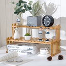 Breeins Compact Wooden Plant Shelf for Desk