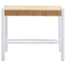 Bandar Small Natural Rope and White Wood Bench