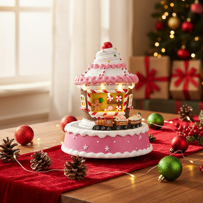 Lifeideas Christmas Cake Music Box Ornament