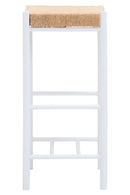 Bandar Natural Rope and White Bar Stool