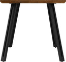 QUEBEC WAVE EDGE DINING TABLE - MEDIUM OAK EFFECT