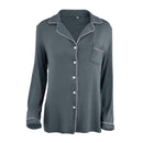 Long Sleeve Camp Collar Loungewear Set
