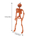 Creepy Posable Pumpkin Skeleton
