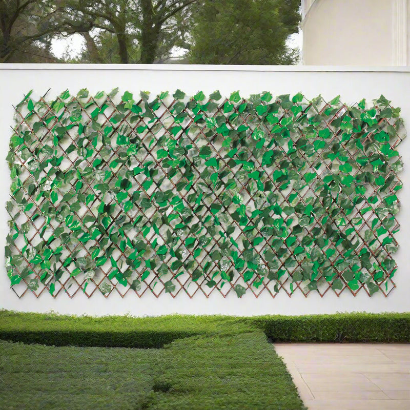 Expanding Ivy Trellis with Artificial Leaves