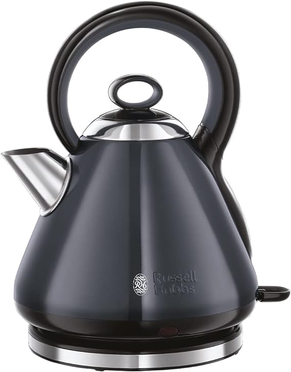 Russell Hobbs Traditional Electric Kettle - Stainless Steel Fast Boil Kettle