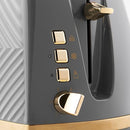 Russell Hobbs Groove Toaster - Grey