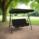 Riviera Black 3 Seater Padded Swing Hammock