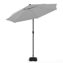 Livingandhome Outdoor Solar 24 LED Lights Patio With Crank For Patio Market With Base