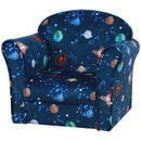 HOMCOM Children's Planet-Themed Armchair - Blue