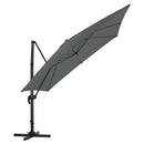 Livingandhome Large Square Canopy Rotating Outdoor Cantilever Parasol
