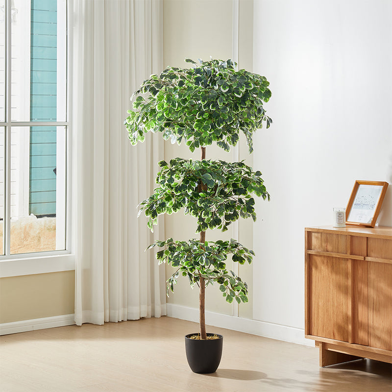 Breeins Artificial Zamioculcas Decorative Plant in Planter