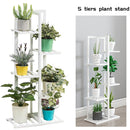 Breeins Rustic Solid Wood Flower Pot Shelf