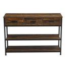 Livingandhome Vintage Console Table with Drawers