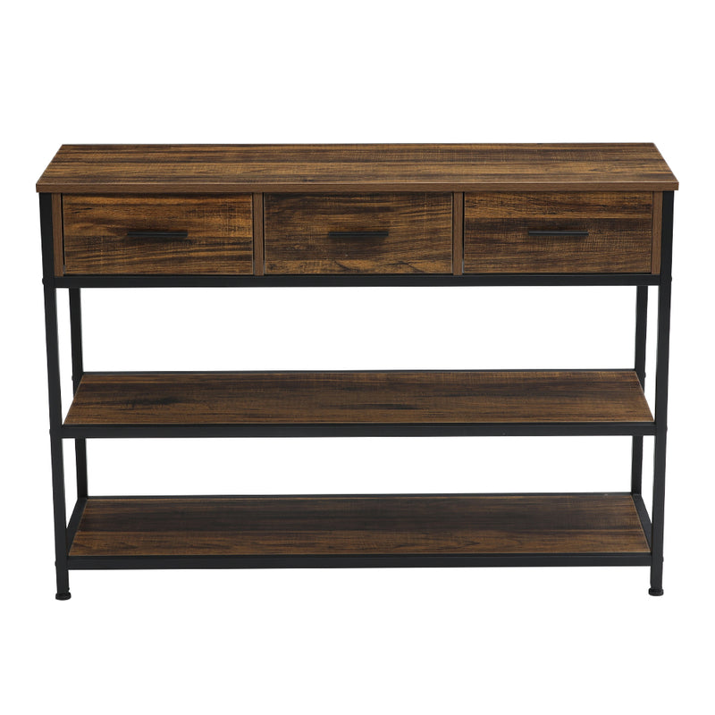 Livingandhome Vintage Console Table with Drawers