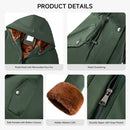Mid-Length Hooded Coat With Drawstring Waist