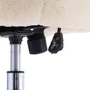 Livingandhome Comfy Plush Swivel Office Chair Adjustable Height