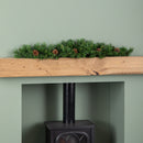 90cm Deluxe Princess Green Christmas Garland Swag With Pinecones
