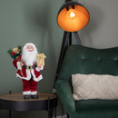 40cm Red Standing Santa with Gift Sack Christmas Indoor Decoration
