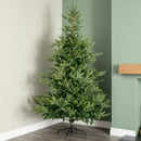 7ft (2.1m) Green Artificial Real Look Grandis Fir Christmas Tree with 2326 Tips & Metal Stand