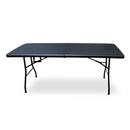 Folding Trestle Table - Black