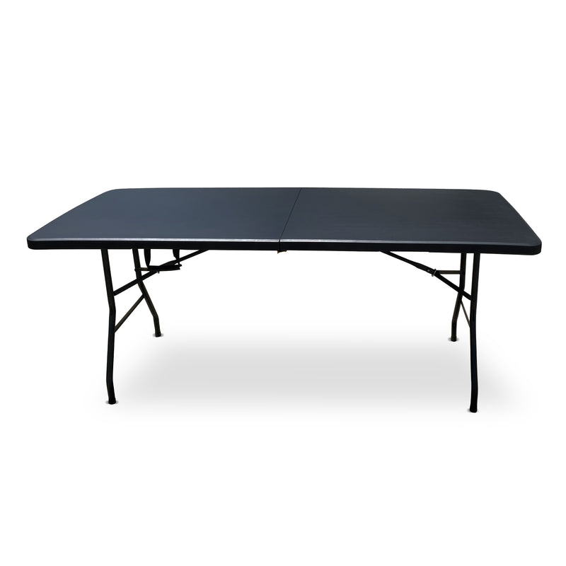 Folding Trestle Table - Black