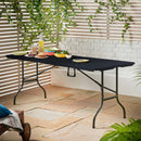 Folding Trestle Table - Black