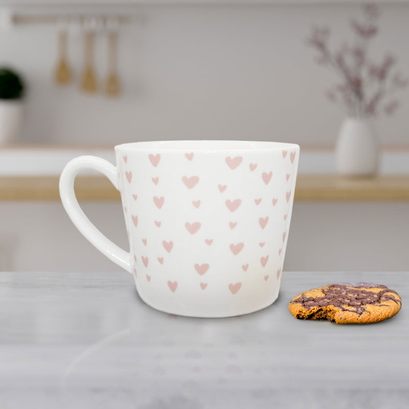 Lewis's Blush Heart Mug