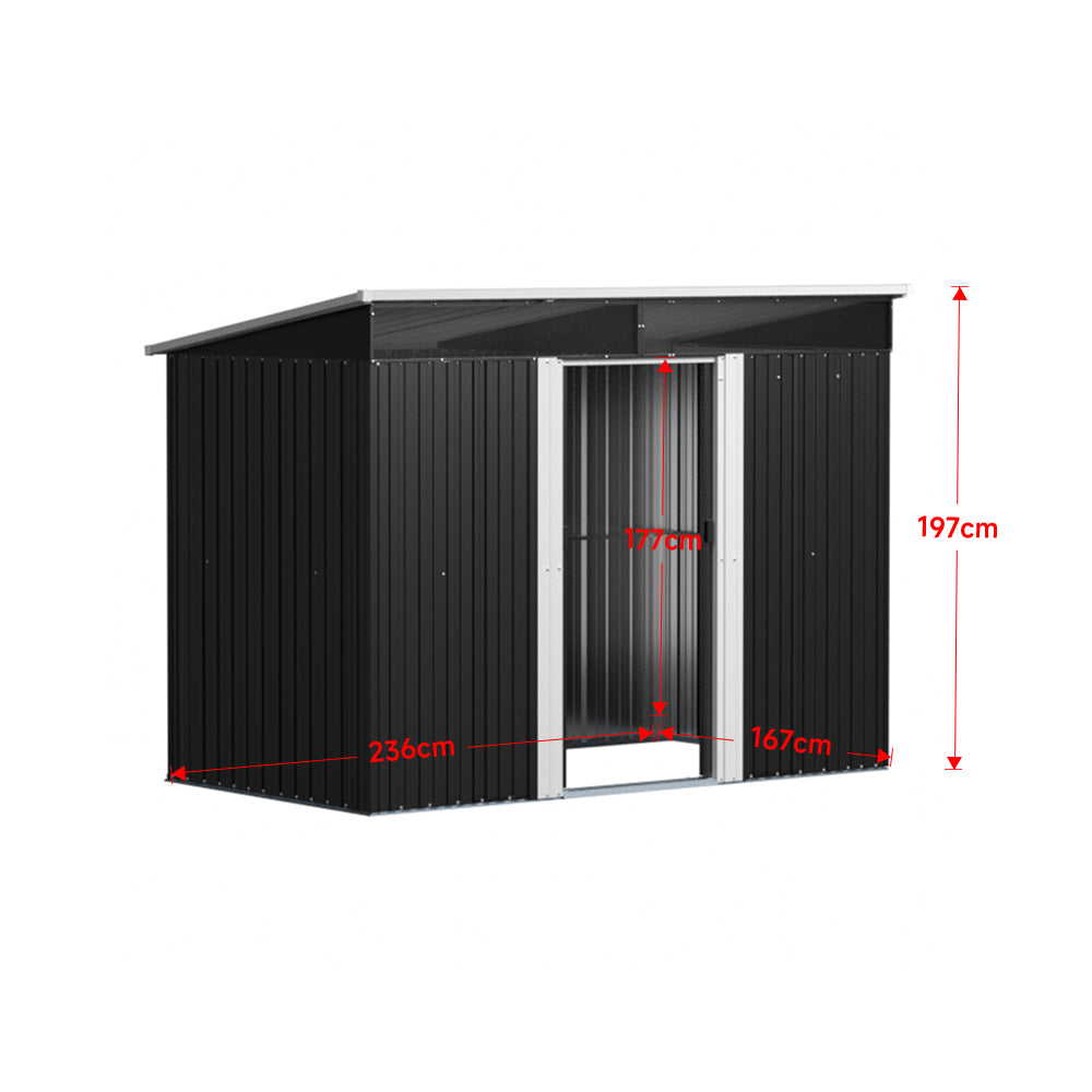 Sliding Storage Lockable Breeins Lockable Sliding Door Garden Storage Shed