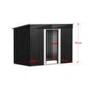 Breeins Lockable Sliding Door Garden Storage Shed