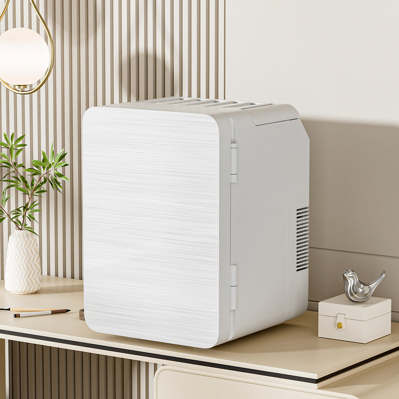 Livingandhome White 10L Dual-Use Mini Refrigerator