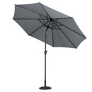 Livingandhome 3M Large Rotating Patio Parasol for Outdoor Sunshade and Rain