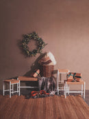 Bandar Natural Rope and White Bar Stool