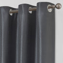 Lewis's Roma Eyelet Curtains - Steel