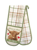 Highland Herd Double Oven Gloves