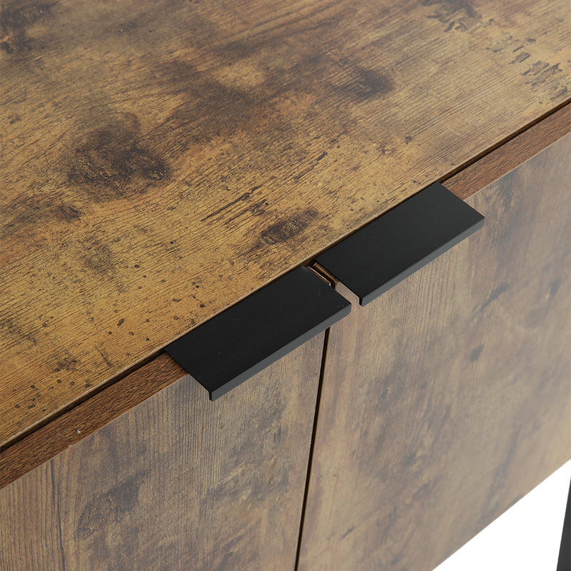 Livingandhome Industrial Style Wooden Bookshelf