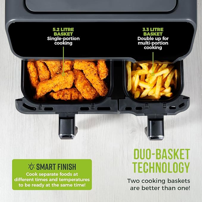 Tower Vortex Eco Duo Basket Air Fryer