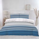 Lewis's Seville Stripe Duvet Set - Blue