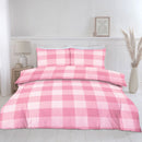 Lewis's Delilah Gingham Duvet Set - Pink