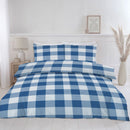Lewis's Delilah Gingham Duvet Set - Navy
