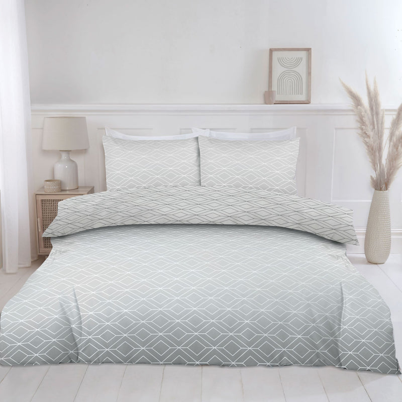 Lewis's Harlow Ombre Duvet Set - Grey