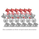 6pc Sweet Hanging Decorations - Red
