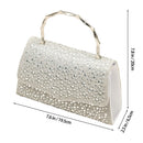 Modishion Shiny Handbag Clutch Bag with Crossbody Shoulder Chain
