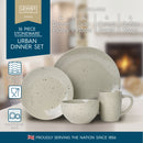 Lewis's Urban 16pc Speckle Dinner Set