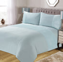 Lewis's Isla Pinsonic Panel Bedding - Duck Egg