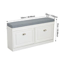 Livingandhome Shoe Storage Bench with Flip-Drawers