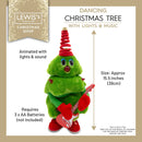 Dancing Christmas Tree with Lights & Music