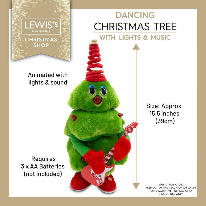 Dancing Christmas Tree with Lights & Music